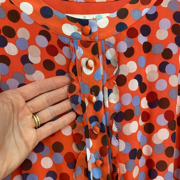 Boden pink polka dot summer tea dress - Picture 3 of 11